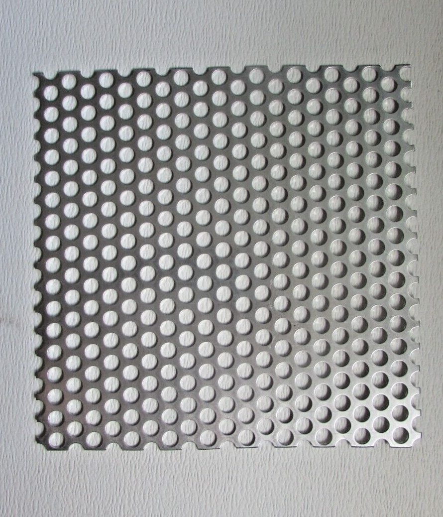1/2″ HOLE ALUMINUM PERFORATED METAL–12″ X 12″
