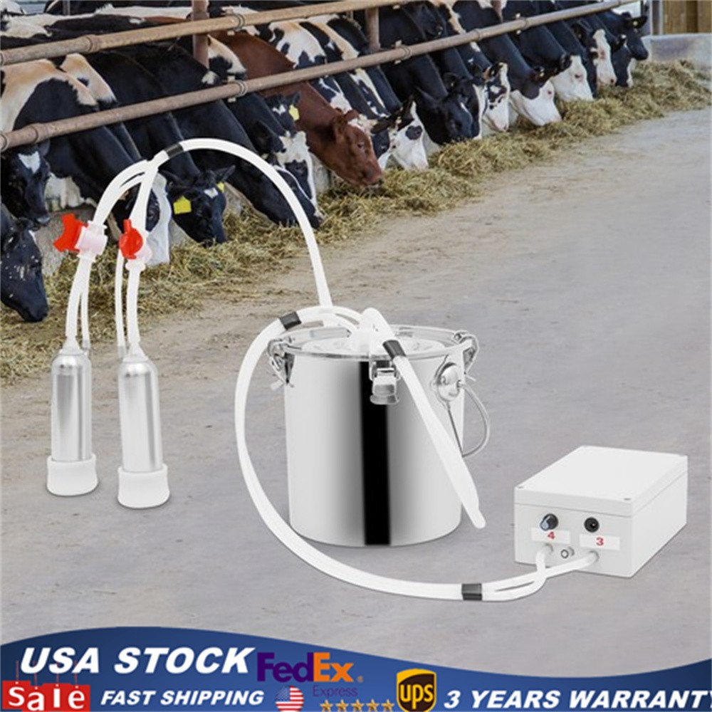 Goat Milking Machine Goat Milker 5 L Stainless Steel Bucket for Cows Milker