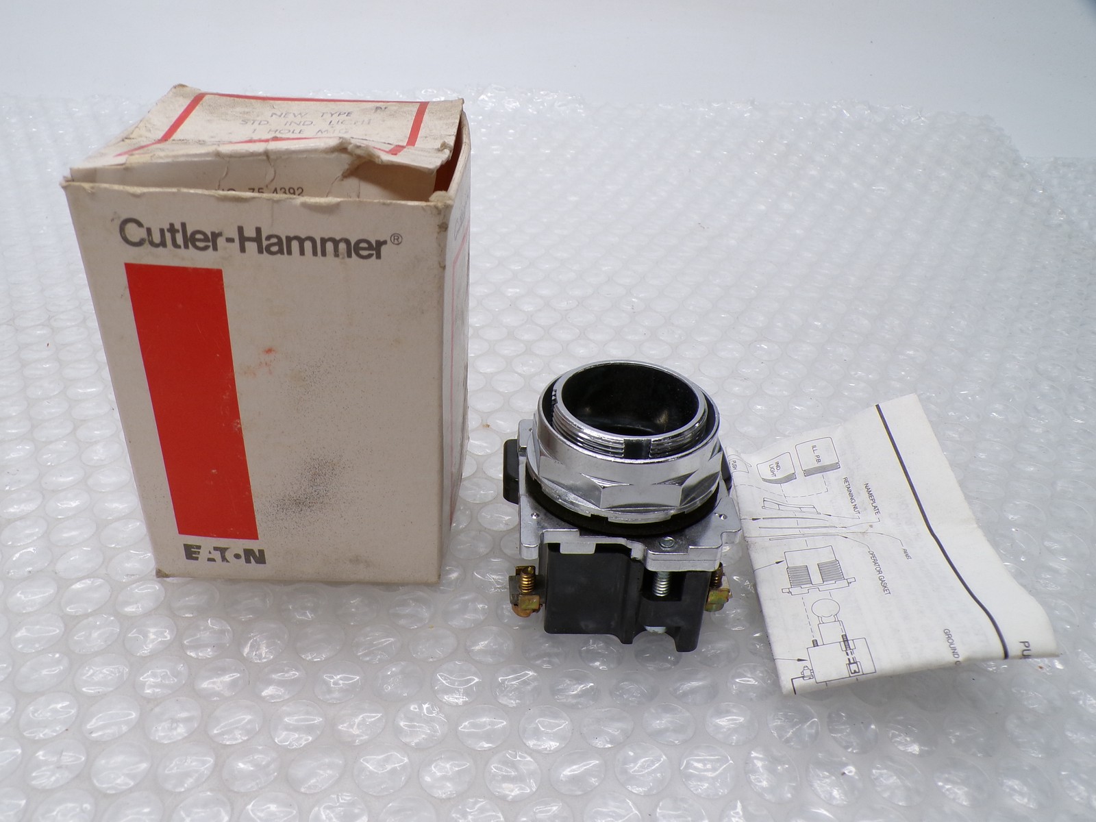 CUTLER HAMMER 10250T206N INDICATOR LIGHT W/O BULB NSMP