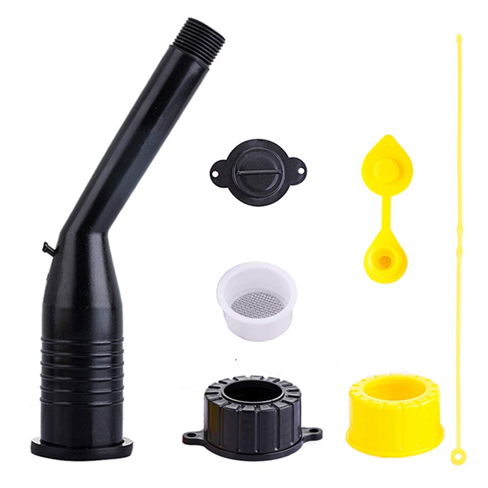 Gas Can Spout Replacement Upgraded Angle Nozzle Kit with Stainless Steel Filt…