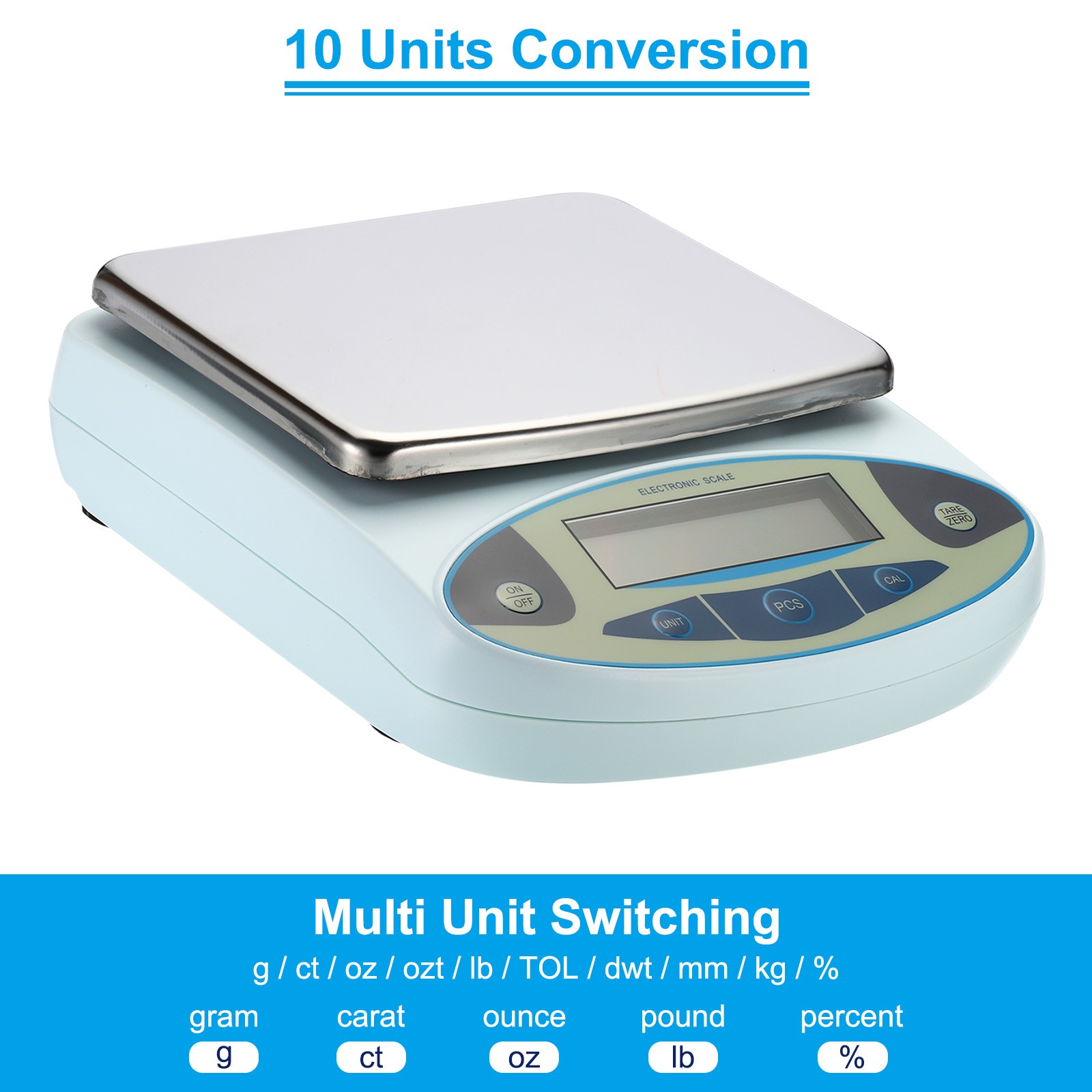 Lab Scale 5000g x 0.01g High Precision Electronic Analytical Balance Sensitive