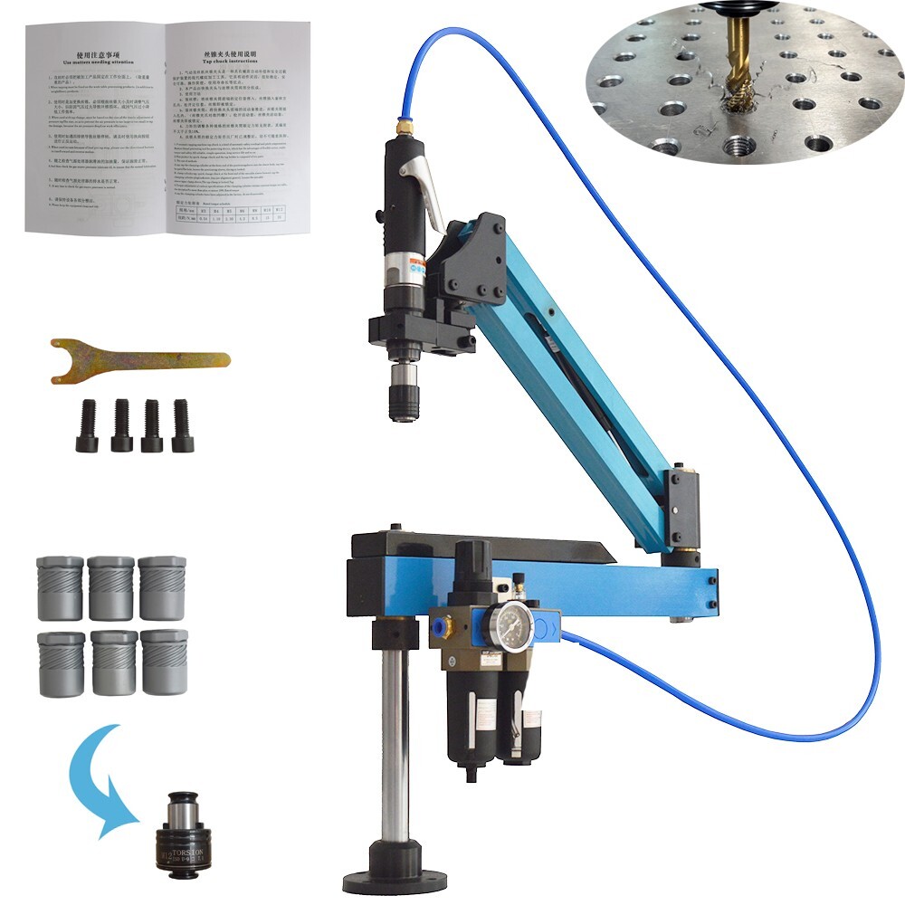M3-M12 Vertical Pneumatic Tapping Machine GT12 Tap Chuck 0.6-0.8Mpa