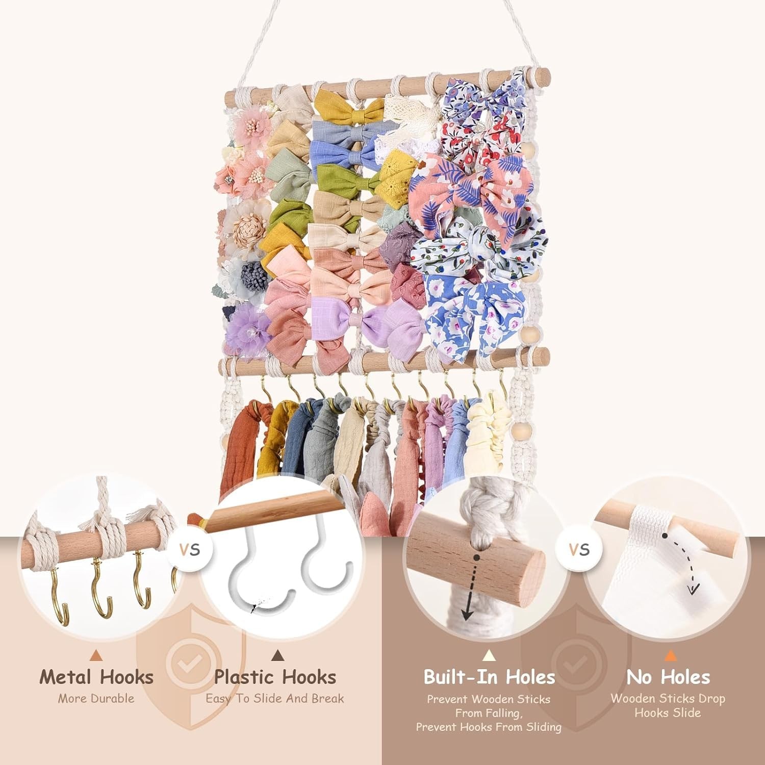 VISATOR Headband Pink, Beige, Light Purple, Dark Yellow, Green, Blue