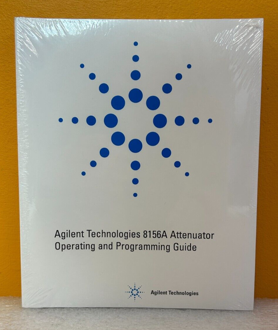 Agilent 08156-91011 2000 8156A Attenuator Operating & Programming Guide Manual.