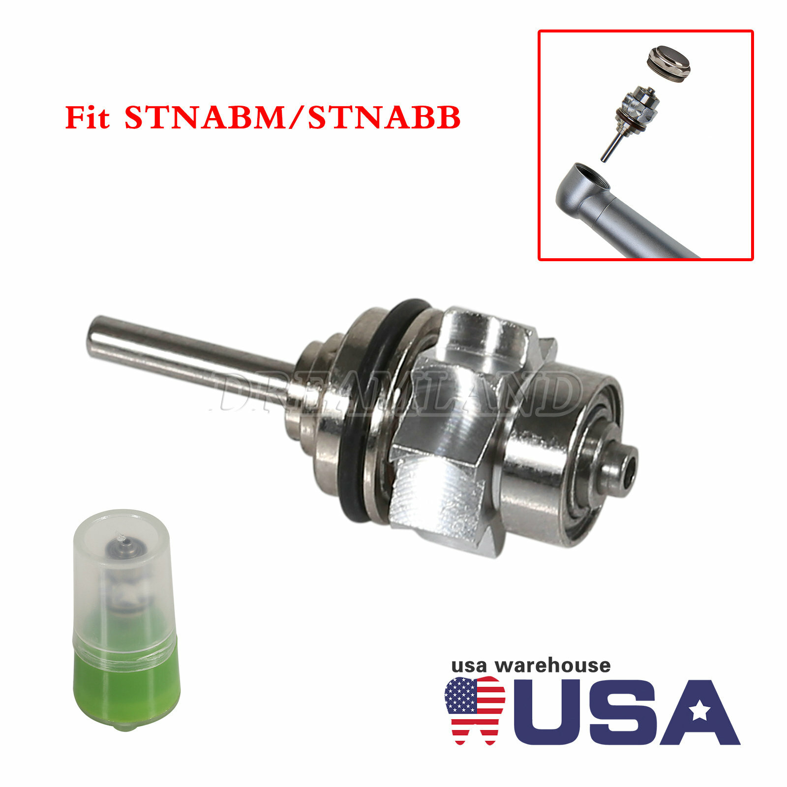 Dental High Speed Handpiece 4H Push Button / Cartridge Rotor STNABT US