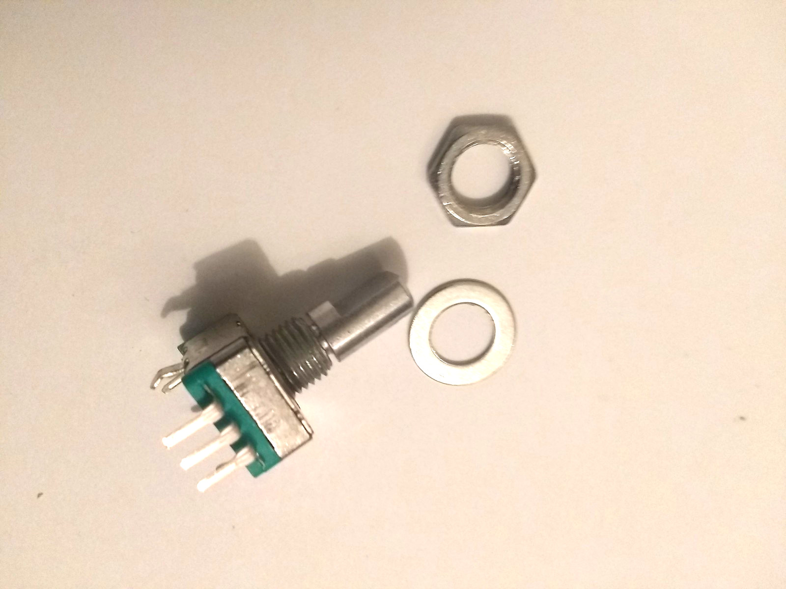 1 Pc – EC11 360 Degree Rotary Encoder PCB Mount Push Switch D Shaft