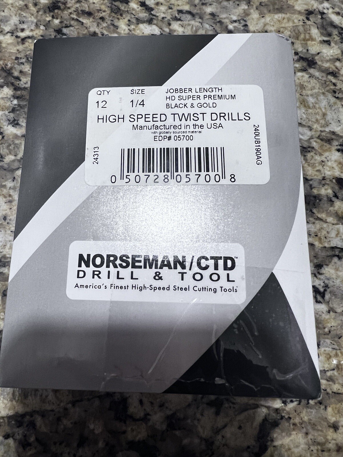 (12-PACK) 1/4″ 05700 Norseman / Viking USA Drill Bit Super Premium High Speed