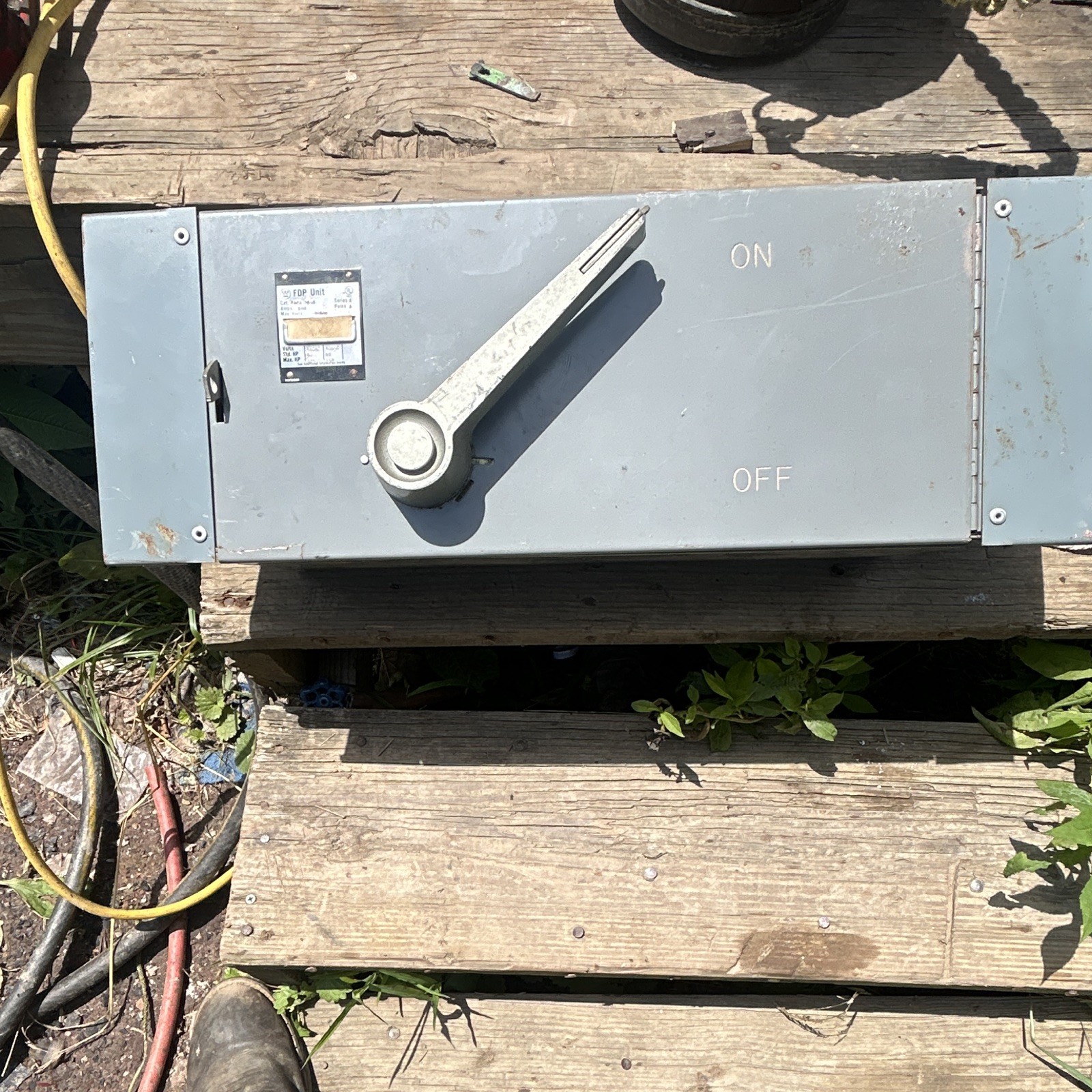 Square D PDP Unit Heavy Duty AC Disconnect Switch On/Off 200A 551-600V