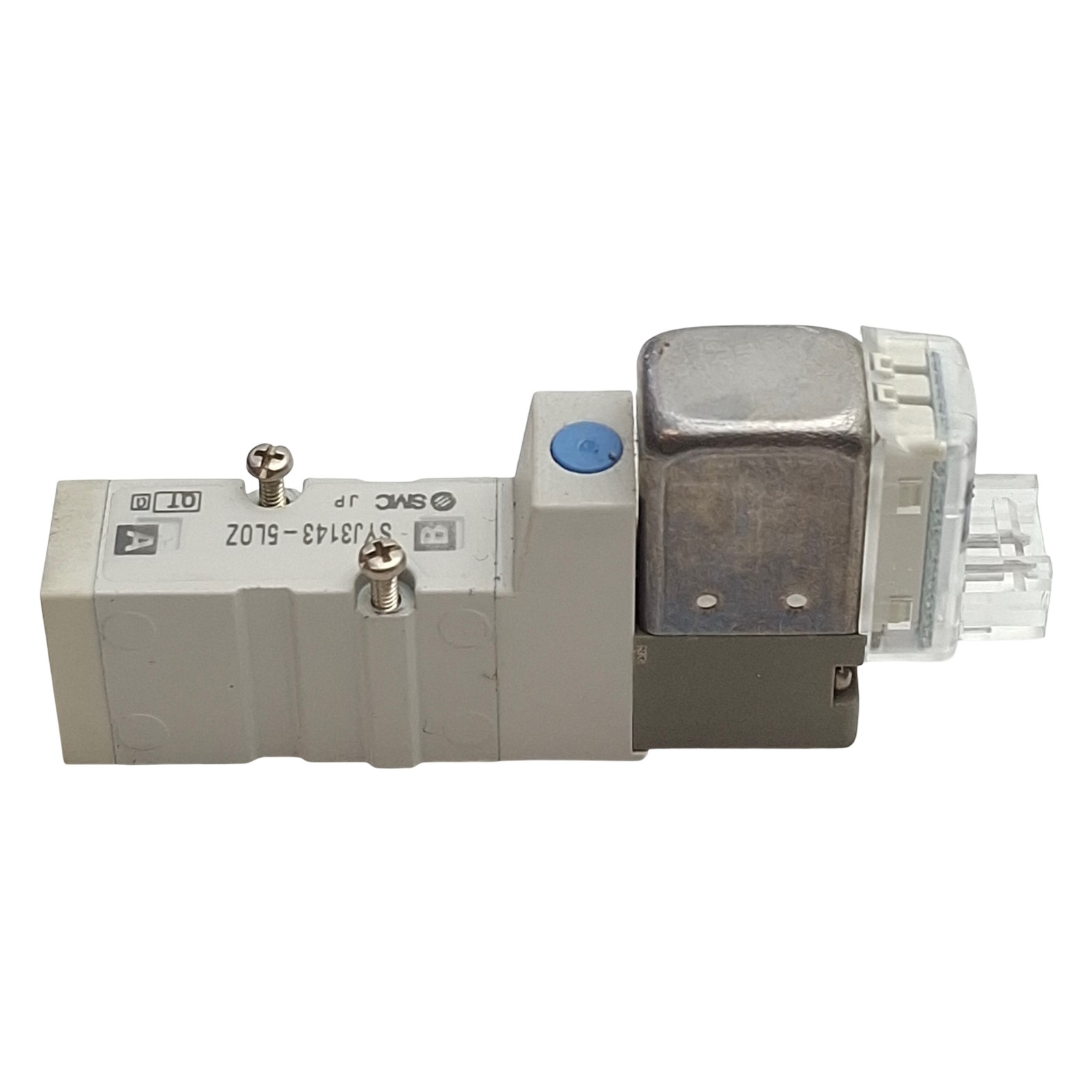 SMC SYJ3143-5LOZ Solenoid Valve, 5/2-Way, 0.15-0.7MPa, Base-Mount, 24VDC Coil