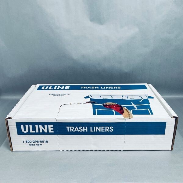 Uline Biohazard Trash Liner 10 Gallon 1.2 mil Total of 180 Bags