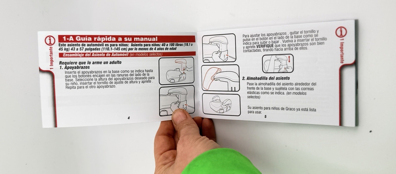 Graco TurboBooster 2.0 Instruction Manual Guide Booklet OEM Car Seat