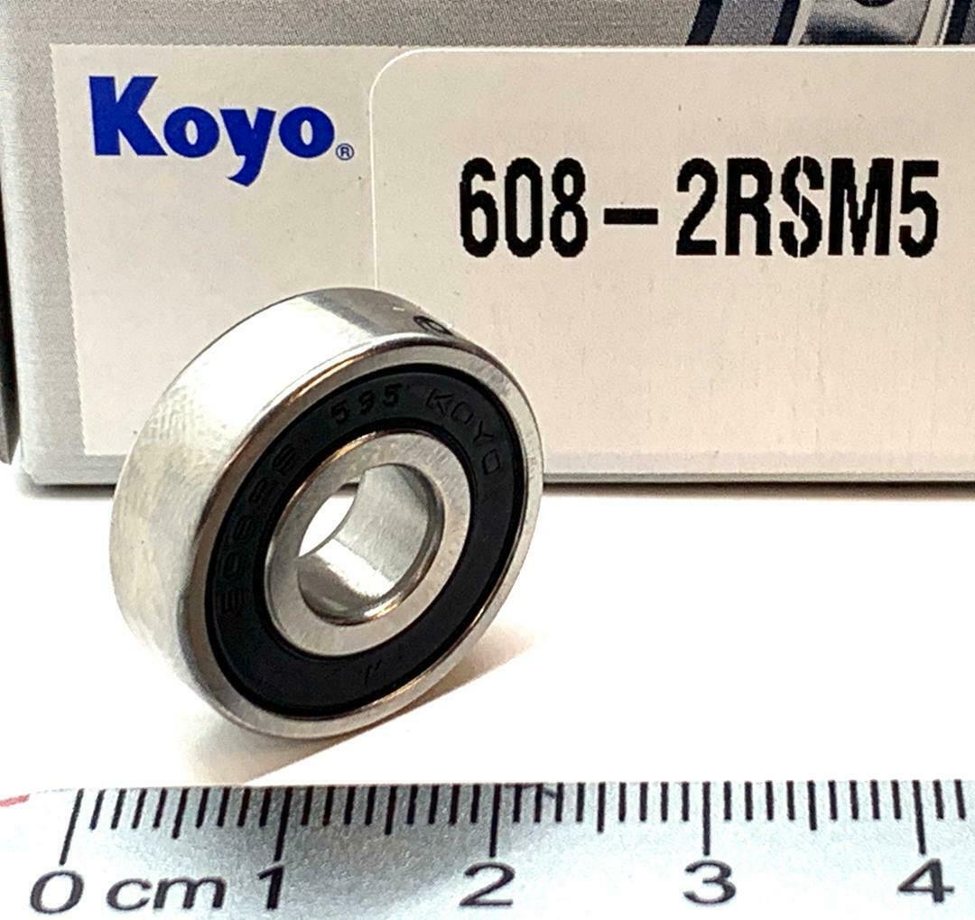 NEW KOYO 608 2RS Single Row Radial Bearing (SKF, NTN, FAG 2RSR,NSK VV) 608