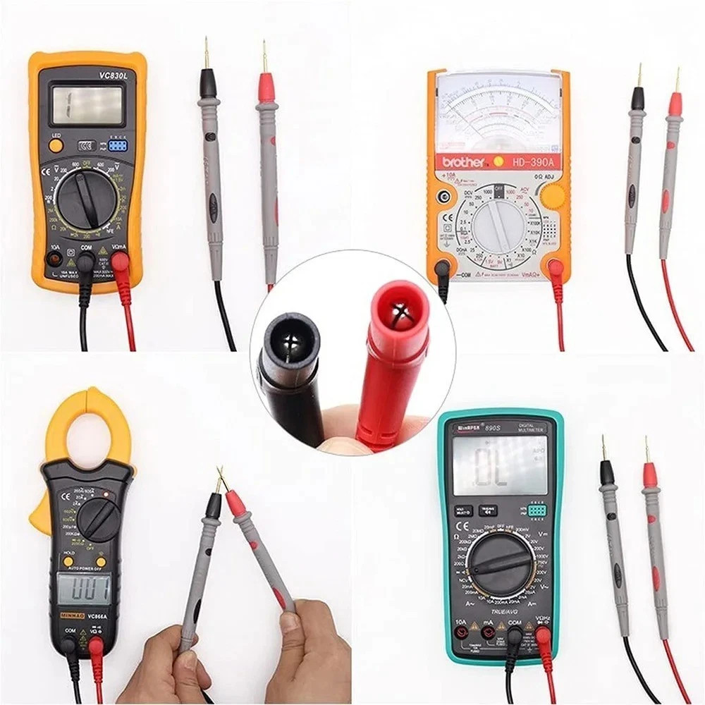 Universal Digital Multimeter MultiMeter Test Lead Probe Wire Pen Cable 1000V 10A