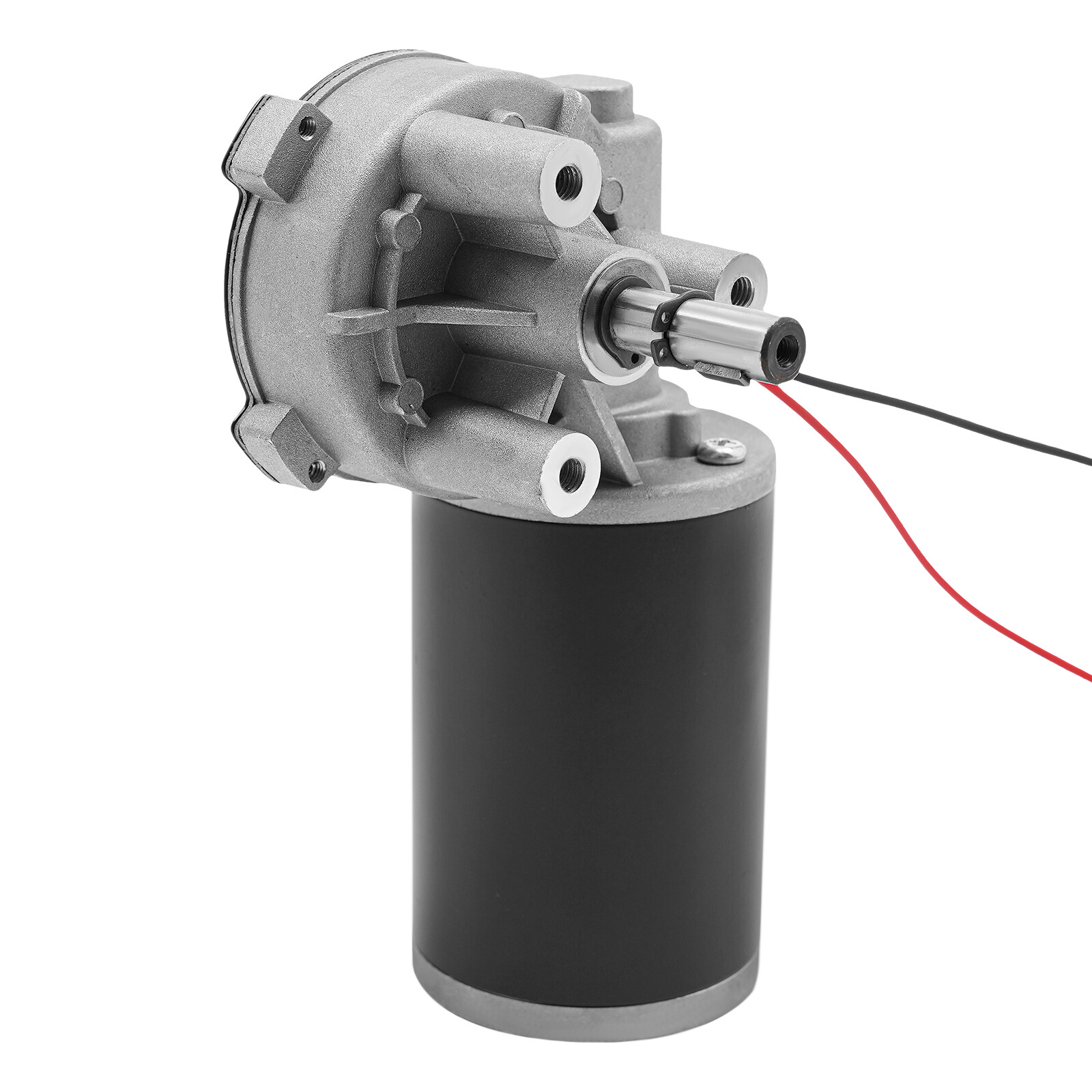 Electric Worm Gear Motor Right Angle Reversible 220 RPM Torque 45W DC 24V