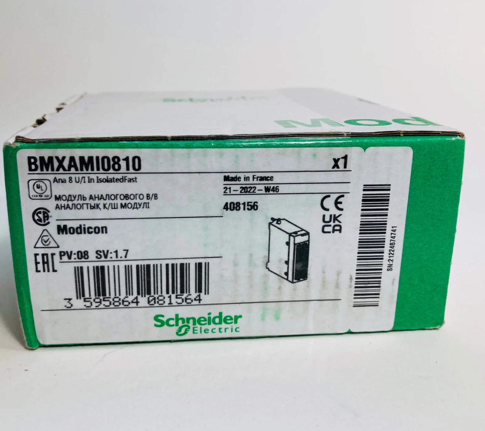 Schneider – BMXAMI0810 – PLC Module US – NEW – Electric Modicon – Ships Fast