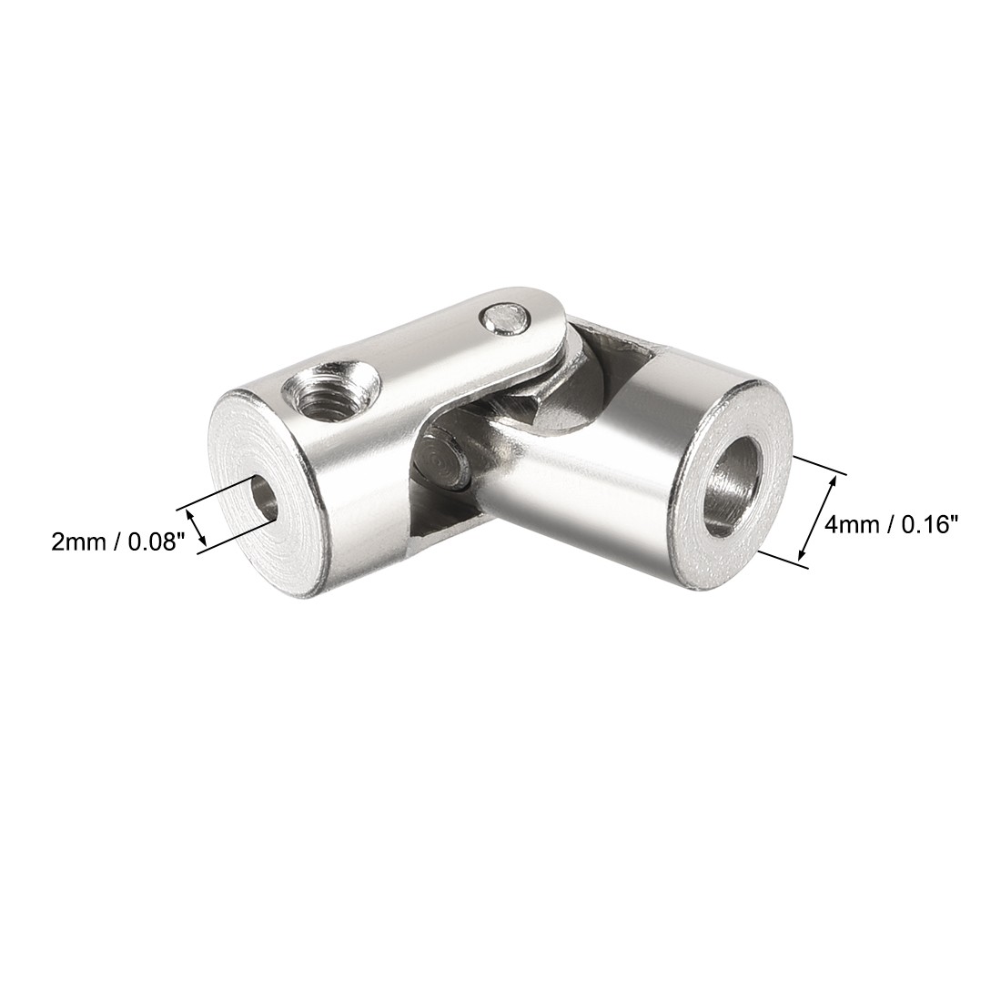 2 X 2 to 4mm Rotatable Universal Coupler Motor Connector Joint Coupling L23XD9
