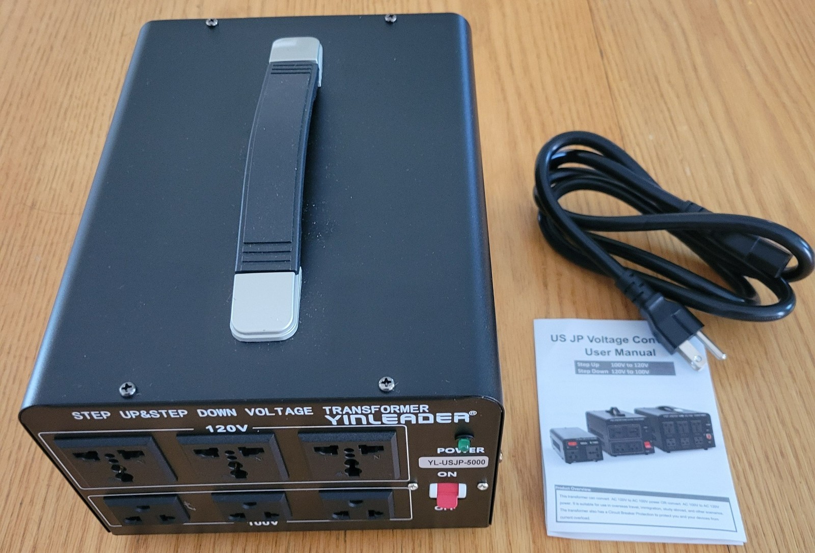 YINLEADER 5000 Step Up/Down Transformer Converter 110/120 Volt