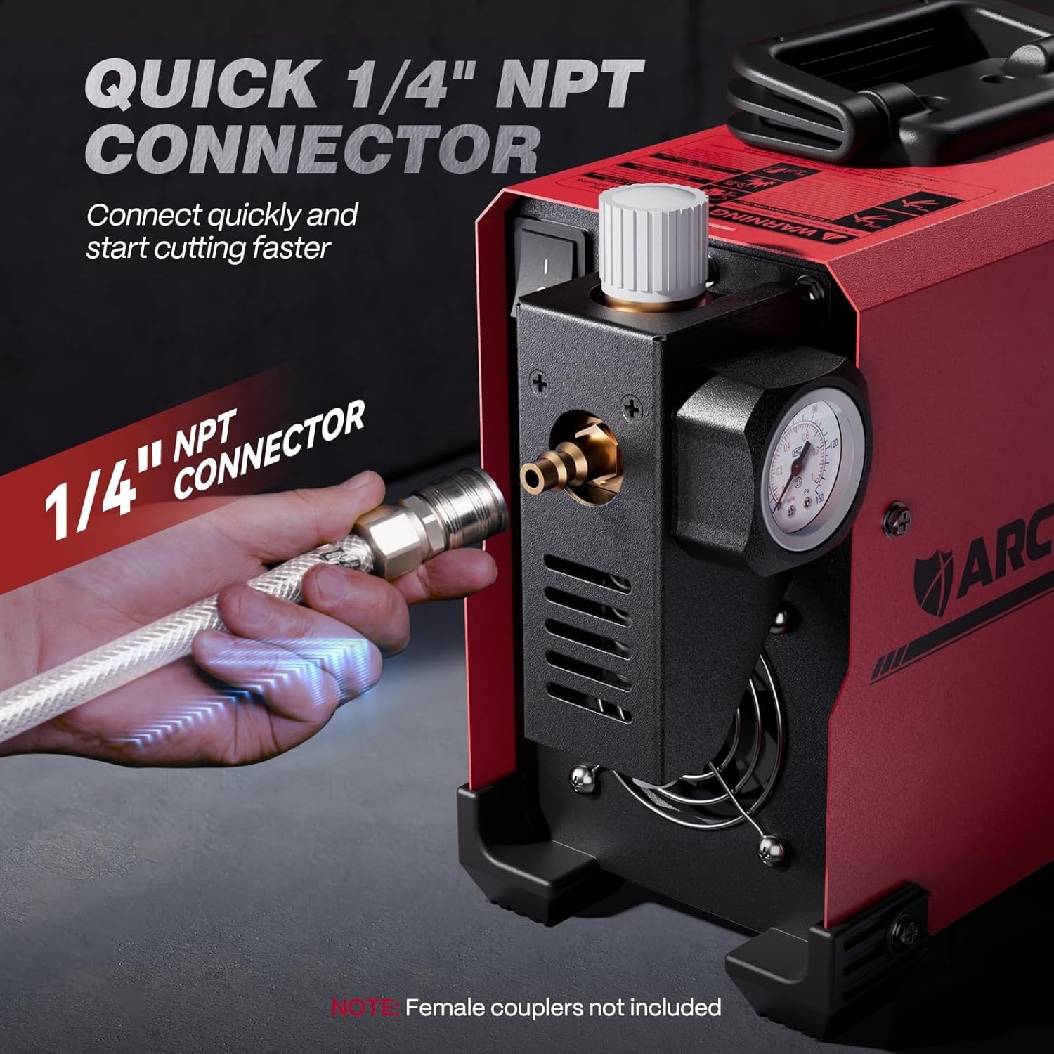 Professional-Grade Plasma Cutter: 1/2 Inch Clean Cuts & Smart Cooling System