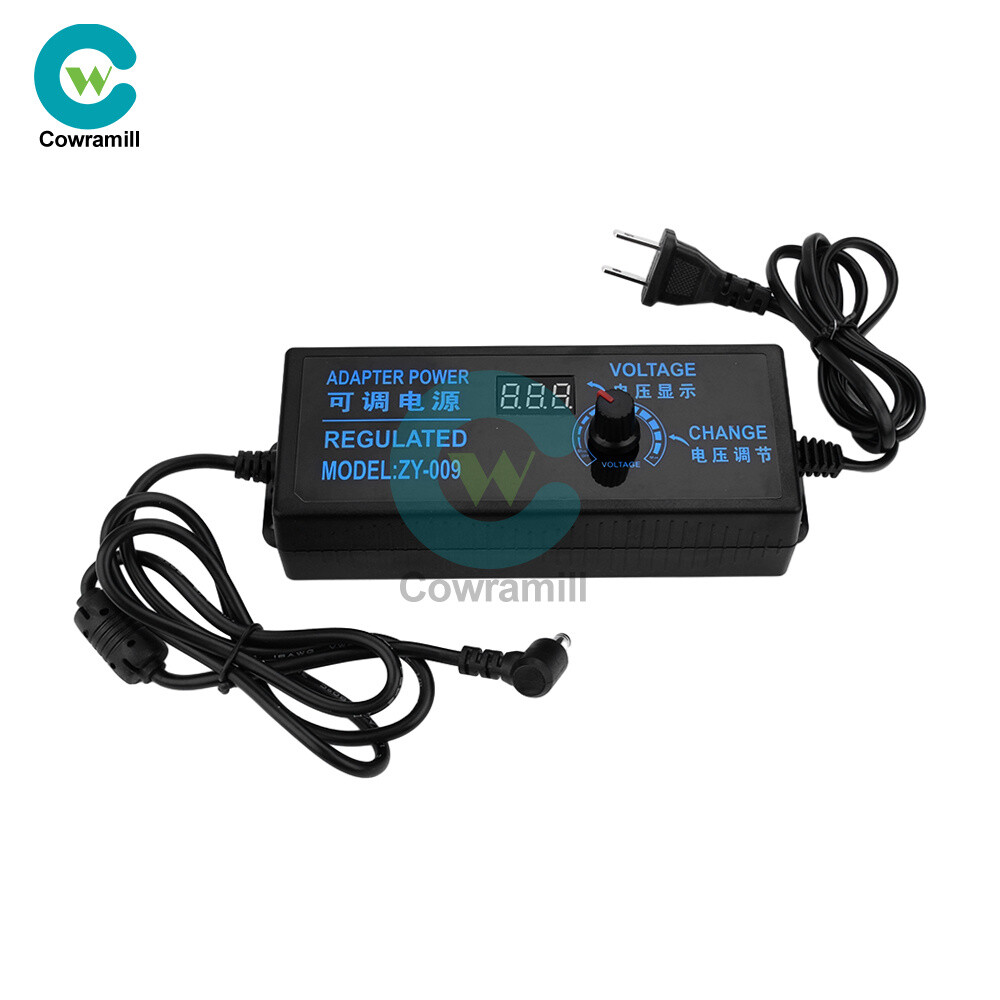 Adjustable AC-DC Power Supply Adapter Charger Variable Voltage 3V-24V Universal