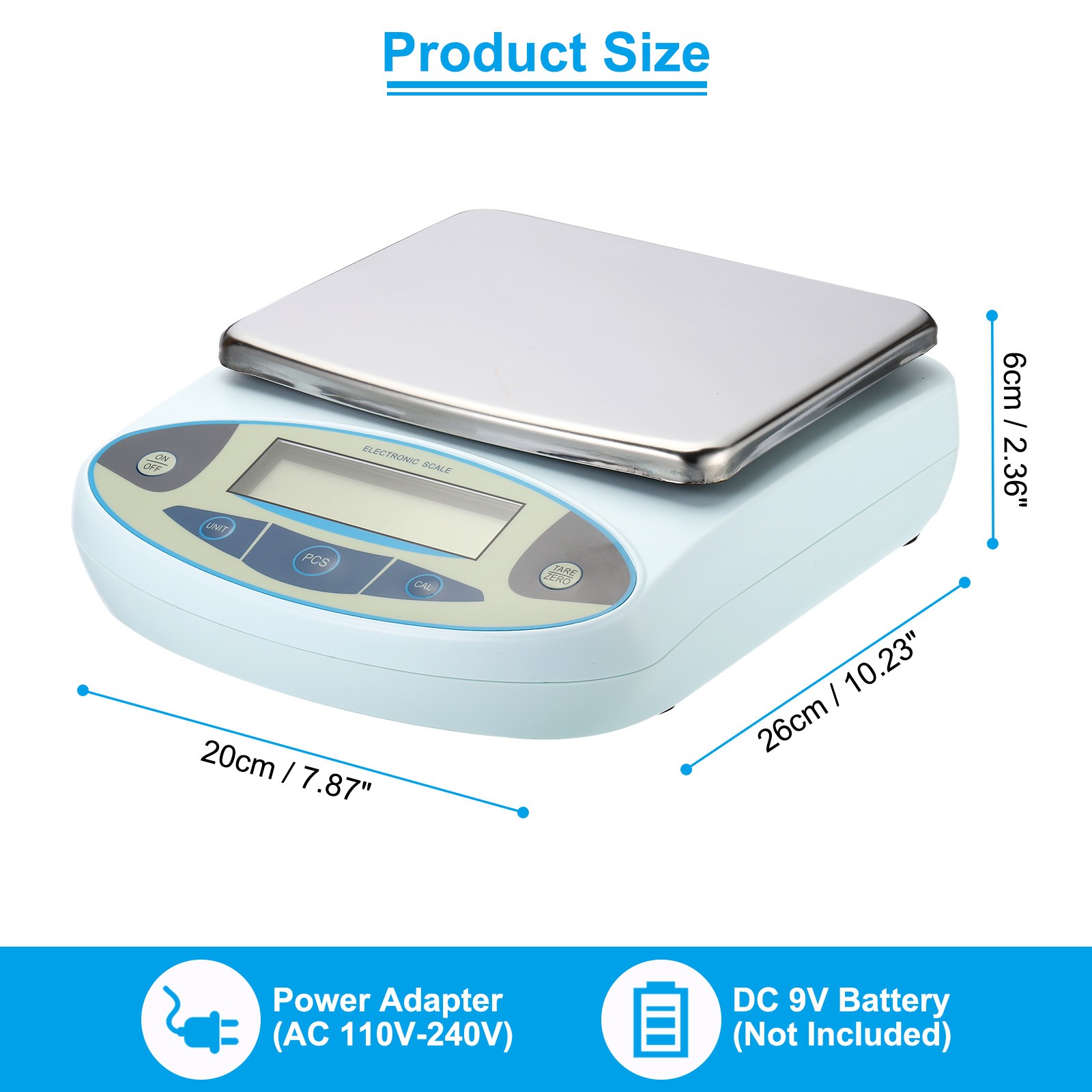 Lab Scale 5000g x 0.01g High Precision Electronic Analytical Balance Sensitive
