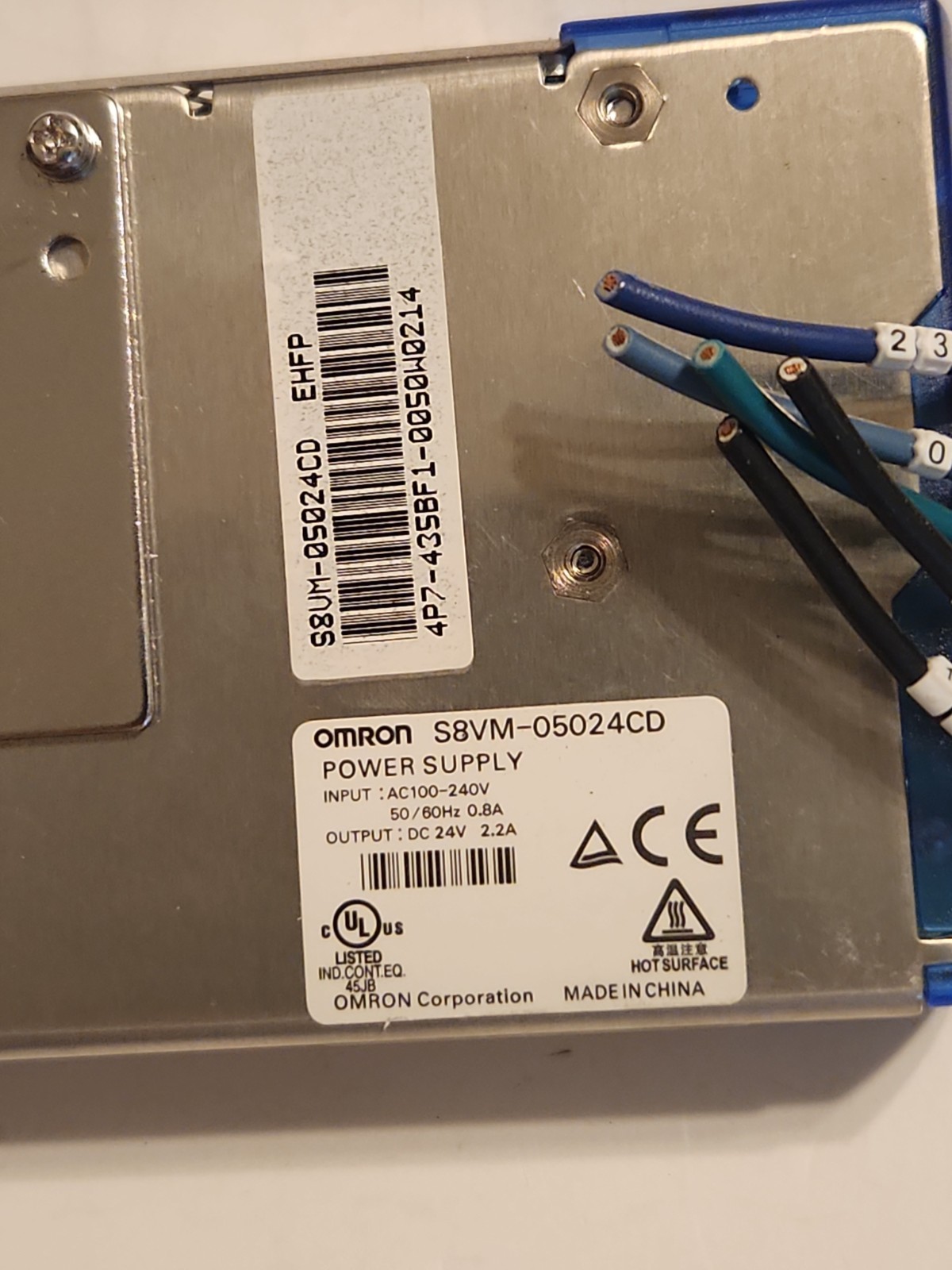 Omron S8VM-05024 CD Power Supply AC100/240V, 50/60Hz Free Shipping
