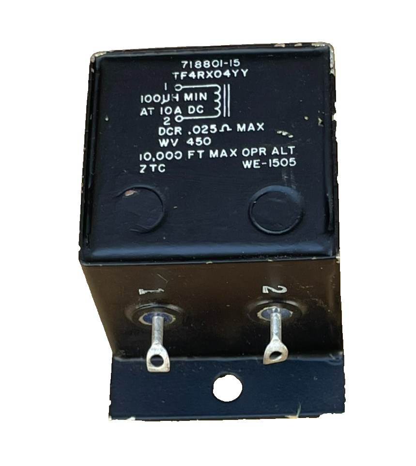 Vintage Transformer 718801-15 TF4RX04YY 100UF 10.000 FT MAX OPR ALT WE-1505
