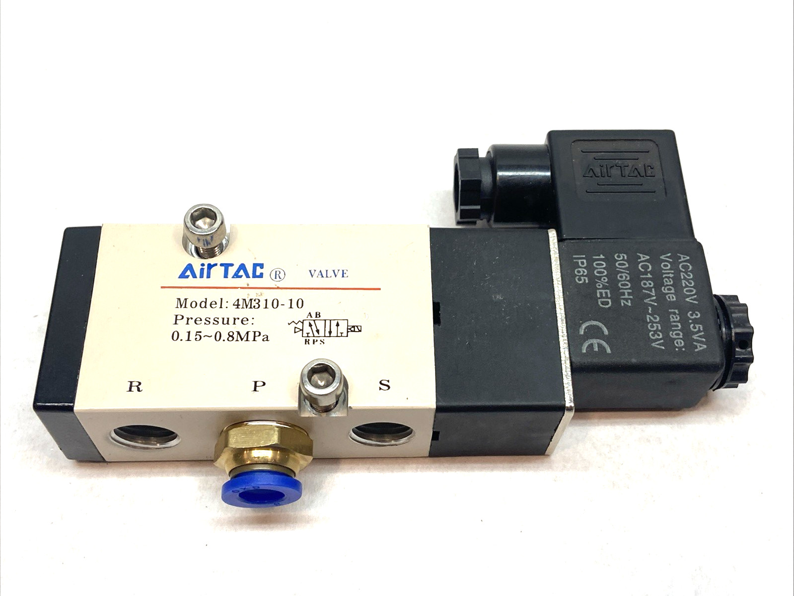Airtac 4M310-10 Solenoid Valve 5/2-Way NAMUR Series, Internal Pilot 0.15-0.8MPa