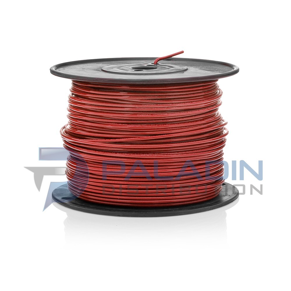 #14 Gauge Red Copper Solid Wire 500′ FT Roll THHN/THWN UL Listed – Red