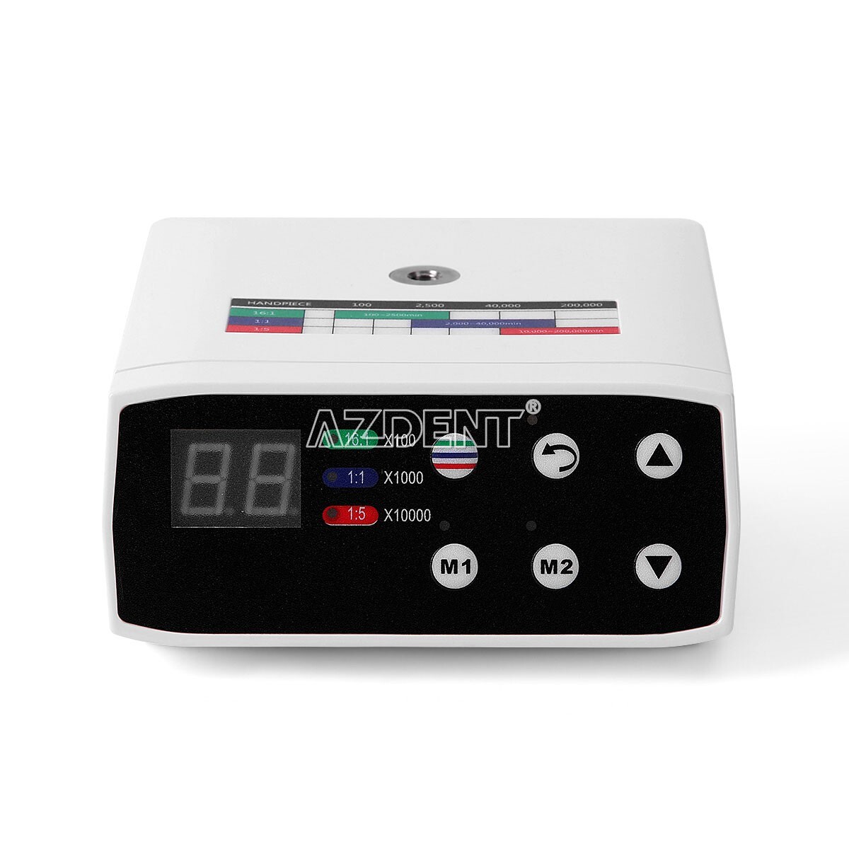 Micromotor Eléctrico Dental LED sin Escobillas Piezas Mano Fibra Óptica 1:5/1:1