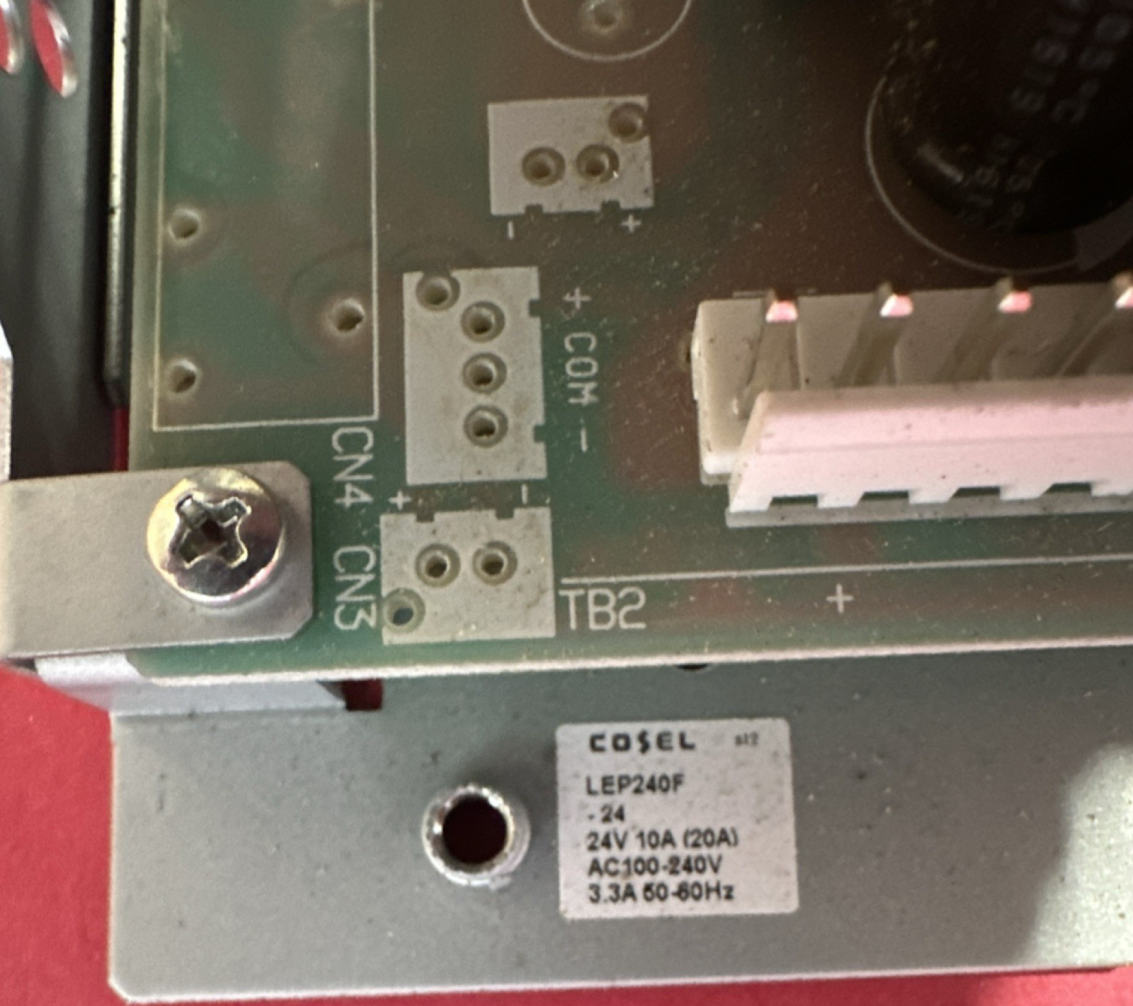 Cosel LEP240F-24 LEP240F Series 240W 24V 10A Enclosed Power Supply 100-240V AC