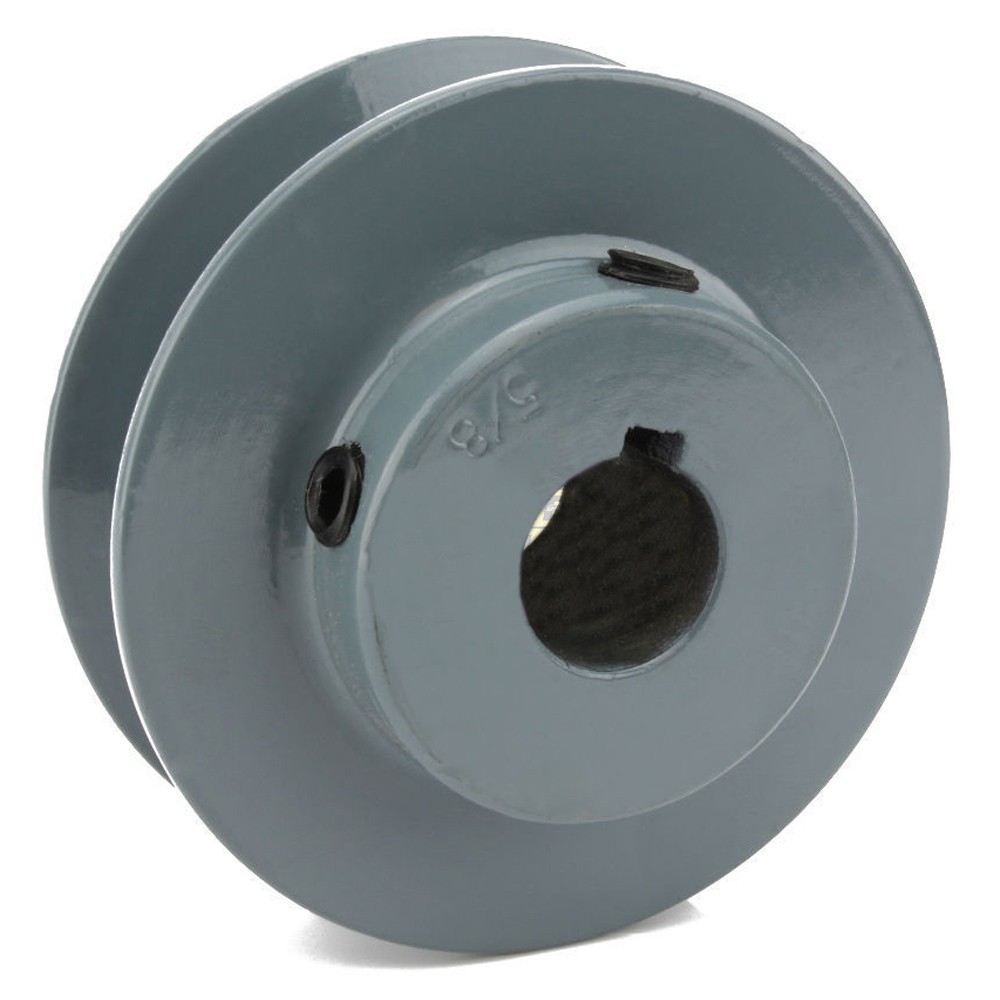 Cast Iron 2.5″ Single Groove V Style Section A Belt 4L for 5/8″ Shaft Pulley