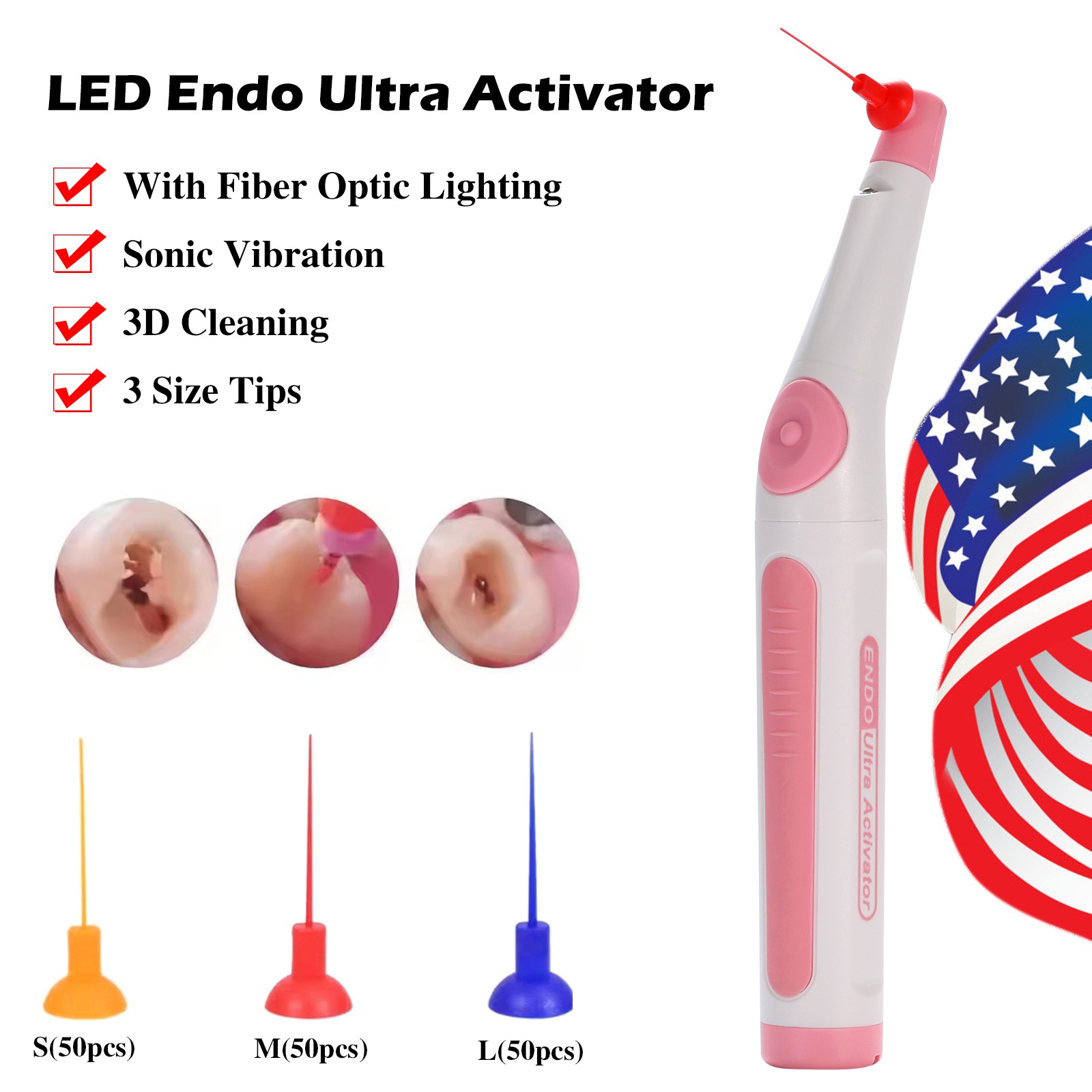 Dental LED Basic Instrument Endo Cleaning Odontologia With 150 PCS Tips Tool