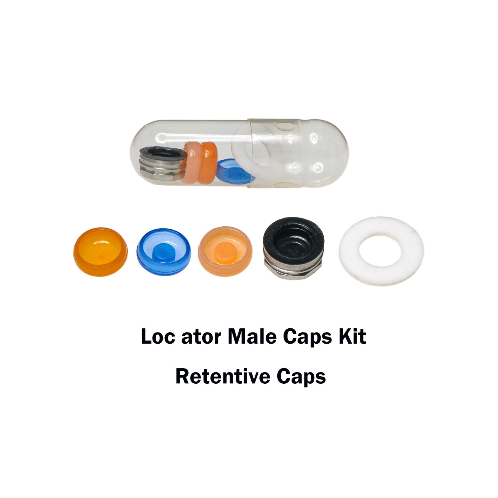 2Set Dental Standard Male Processing Set Zest Locator Overdenture Retention Caps