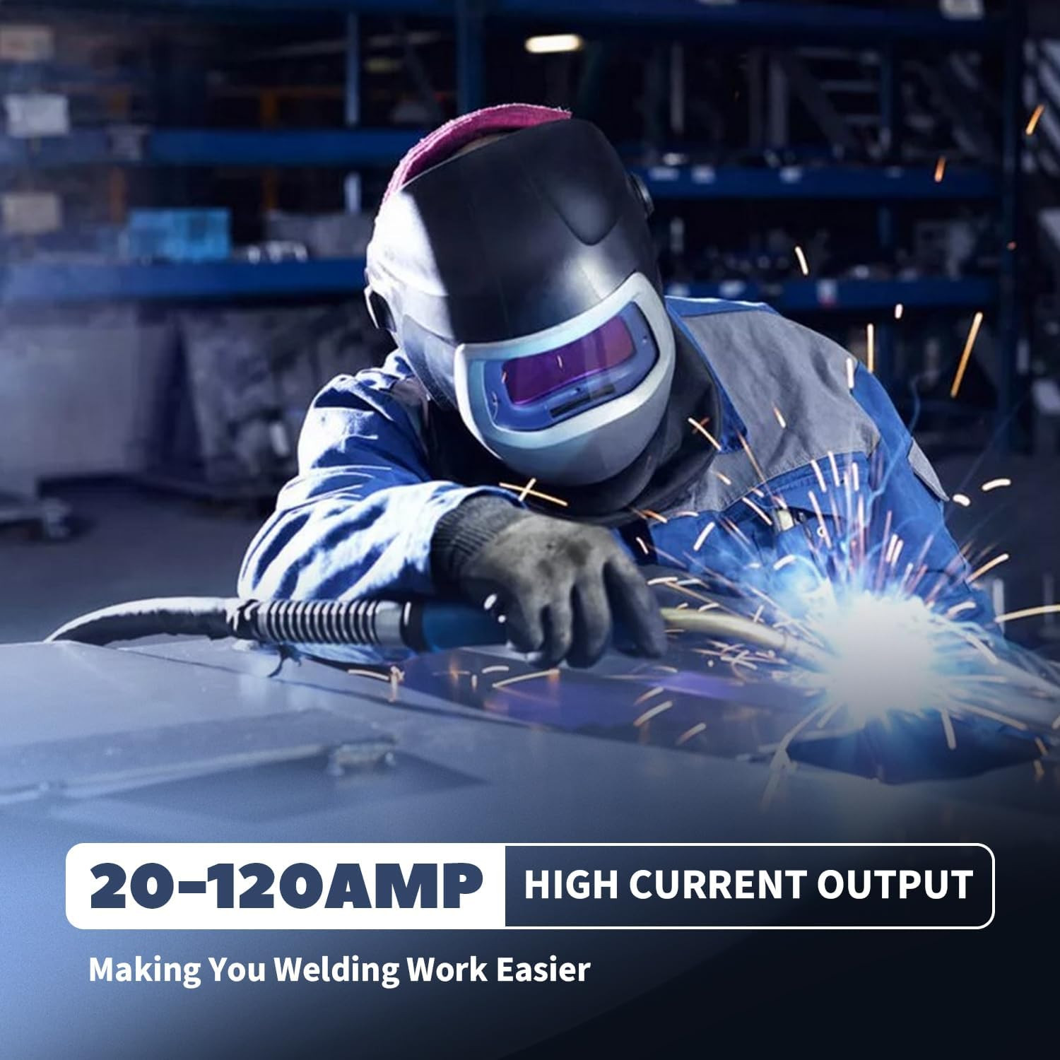 Portable Welding Machine, 110V Handheld Welder Machine with IGBT Inverter 6 Vari