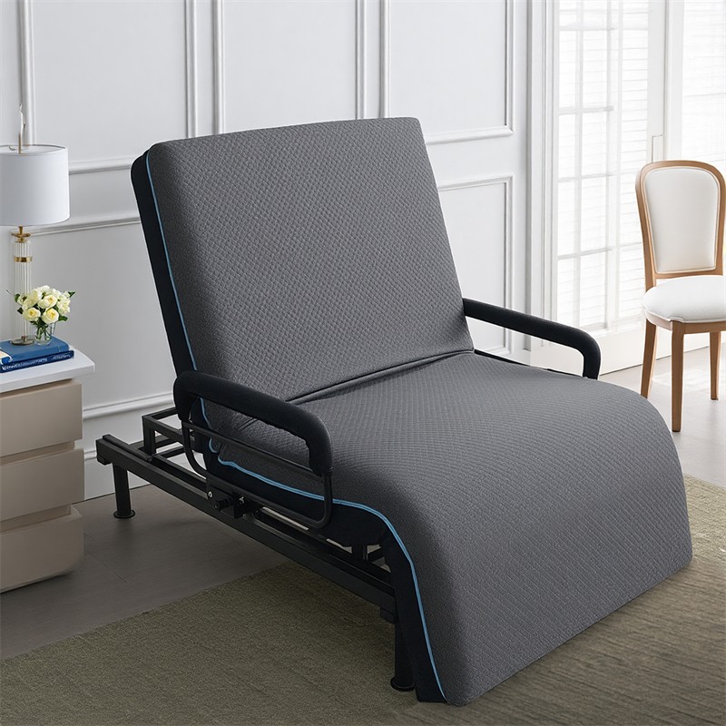 Electric Lift Bed for Seniors with OneTouch Backrest Lift & Wired Remote Control