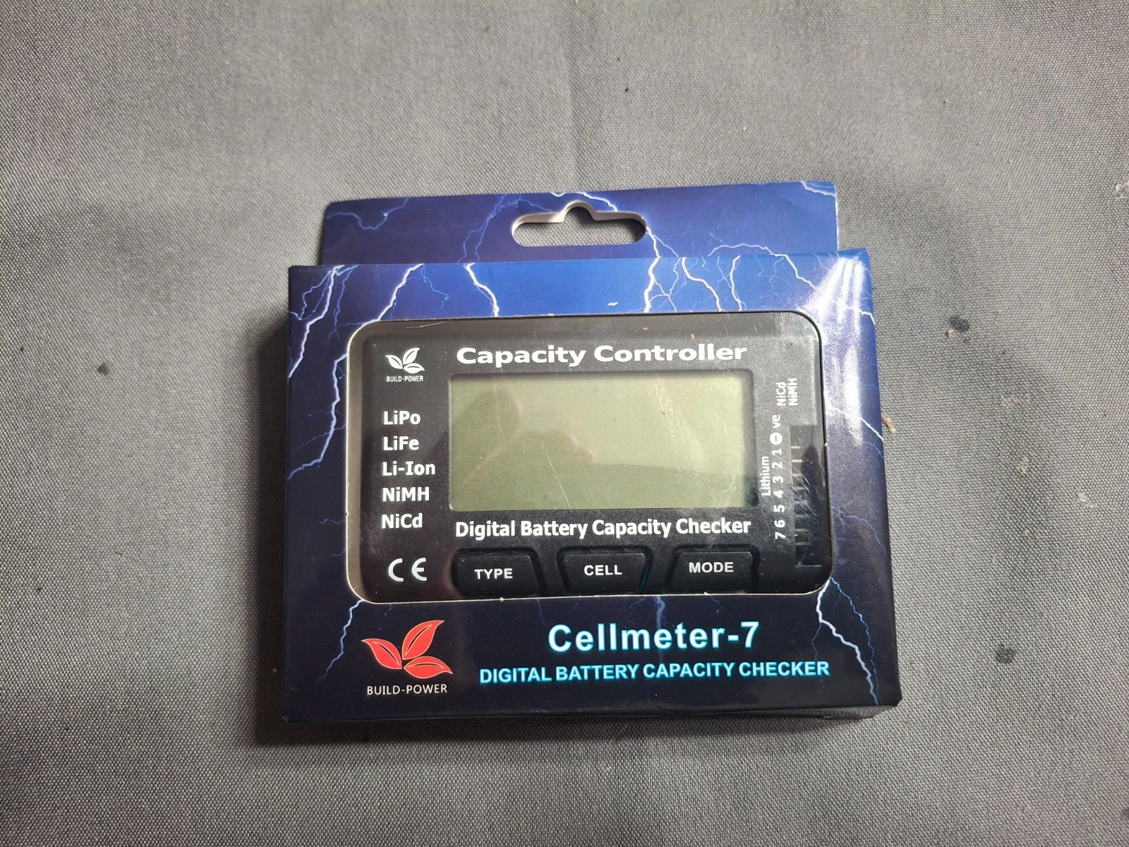 CellMeter7 Digital Battery Capacity Checker LiPo LiFe Li-ion NiCd NiMH Battery V