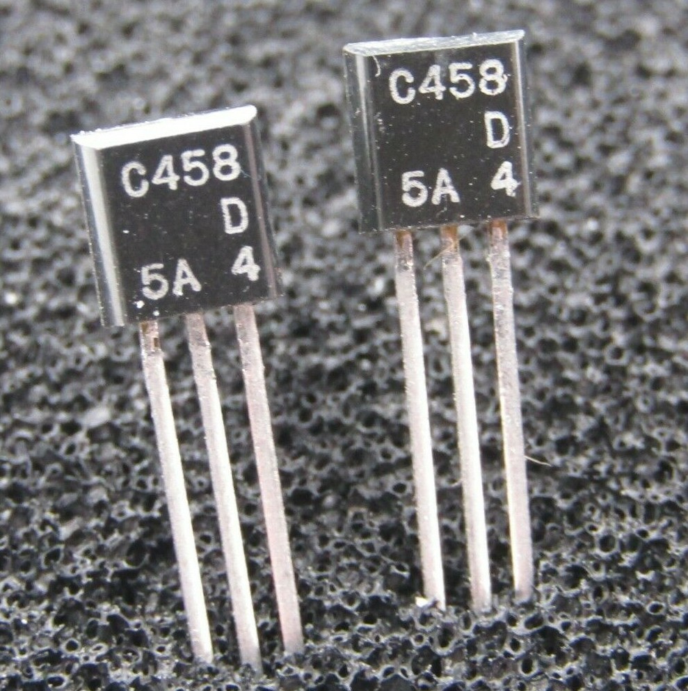( 2 PCS ) 2SC458C Hitachi TO-92 NPN Transistor C458C New Original Parts