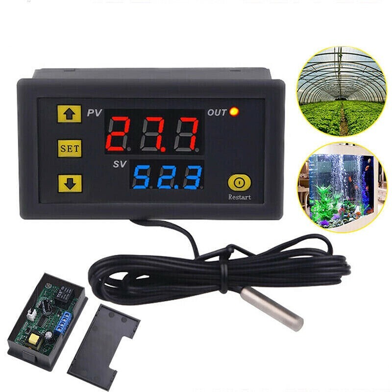2x W3230 Digital Temperature Controller Thermostat 20A DC 12V 24V AC110-220V HOT