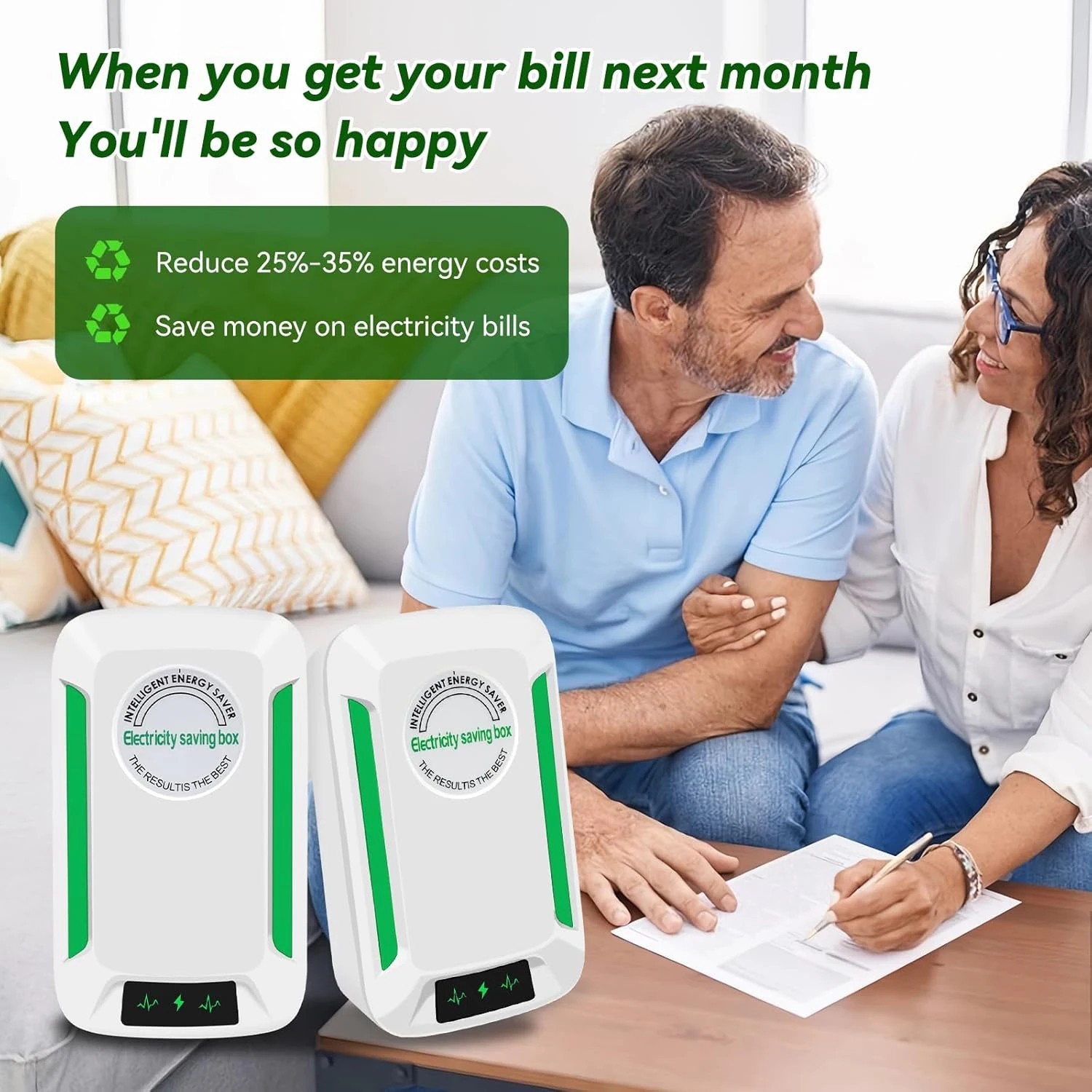 Energy Saving Device Stopwatt Electricity Saving Box Stabilize Voltage Device-US