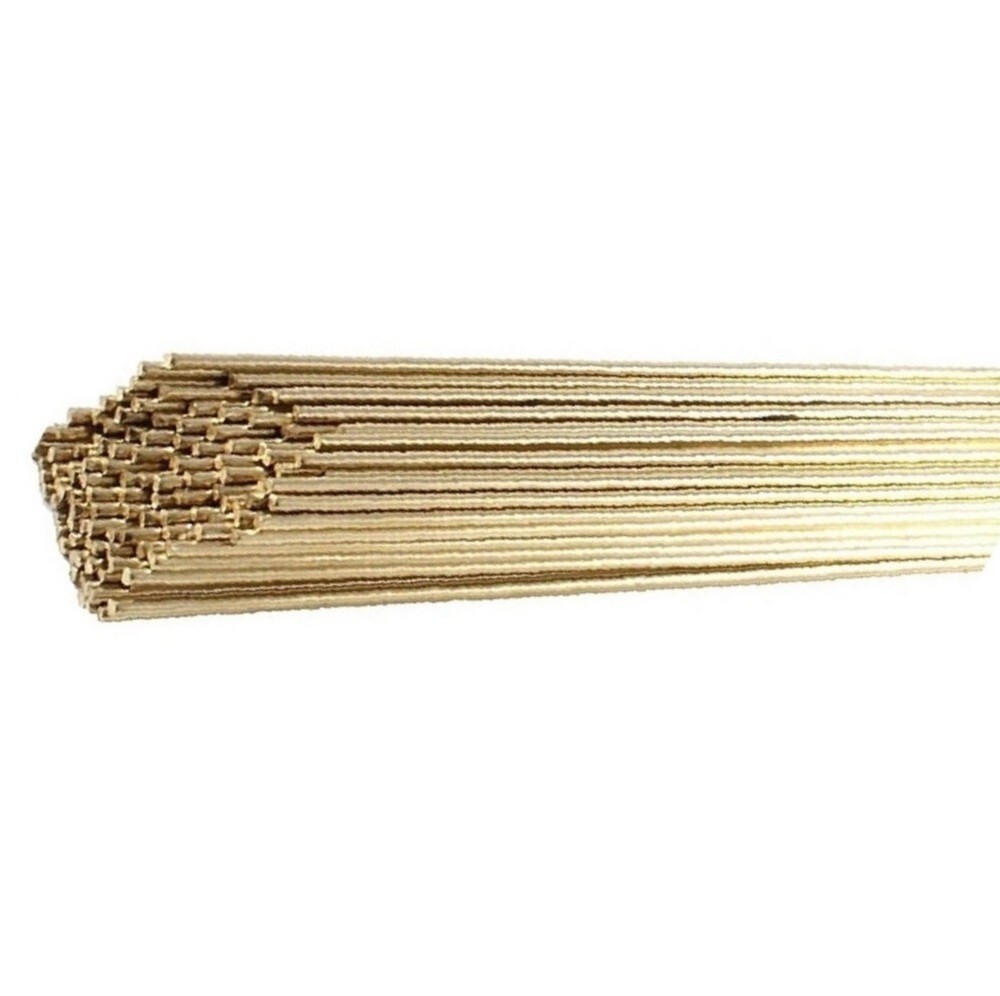 2 lbs Low Fuming Bronze Brazing Rod Bare RBCuZn-C 1/8” X 36″ Bare Brazing Rod