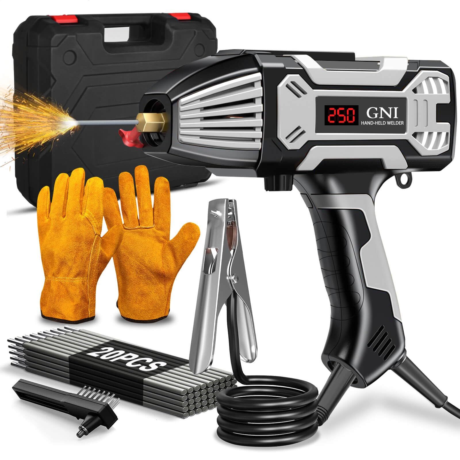 Saker Portable Electric Welding Machine,110V Portable Welder Handheld with IG