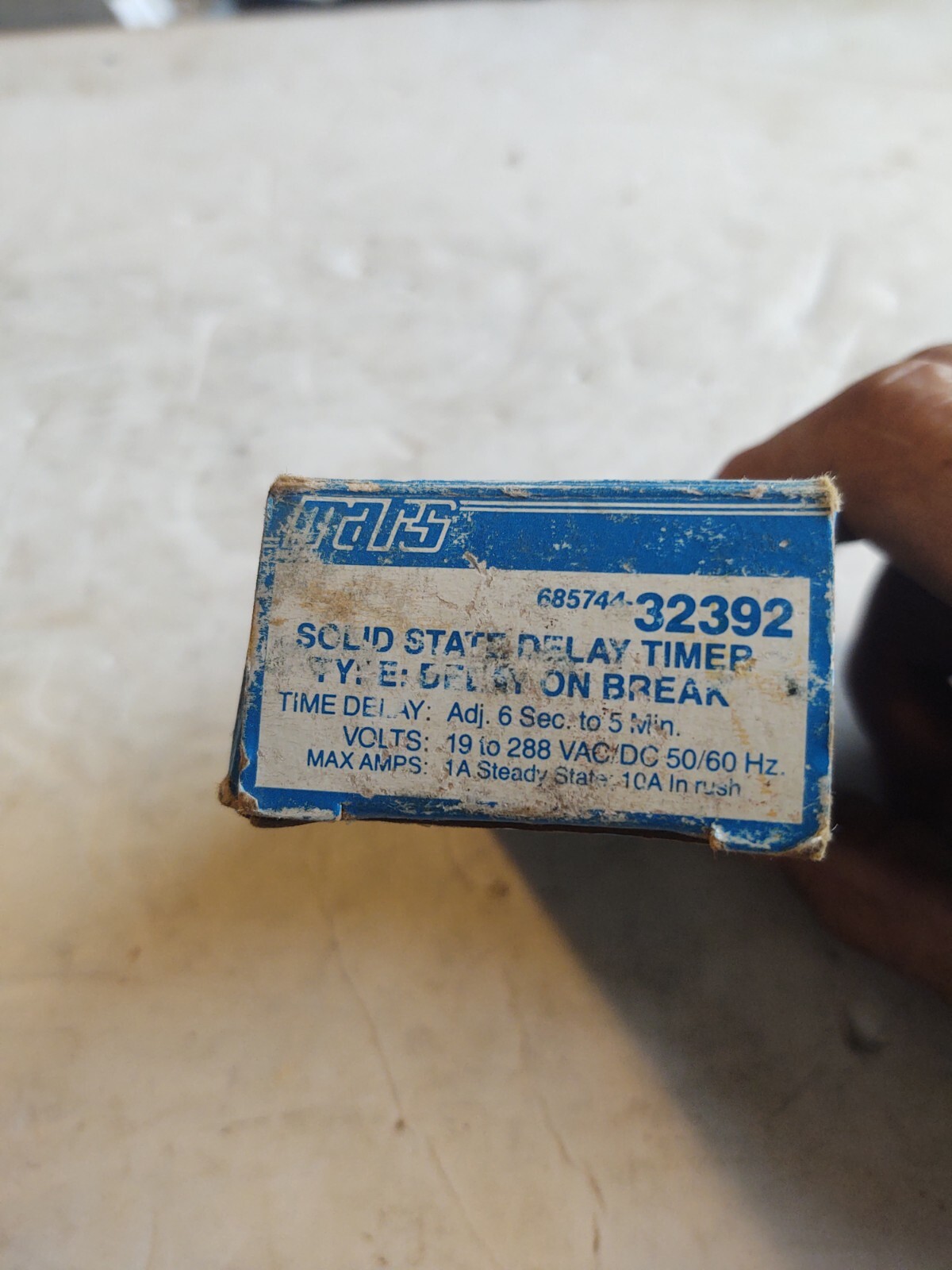 MARS # 32392 / UNIVERSAL TIMER . (INPUT 19-240 VAC). (DELAY TIMER .1 – 5 MIN.).