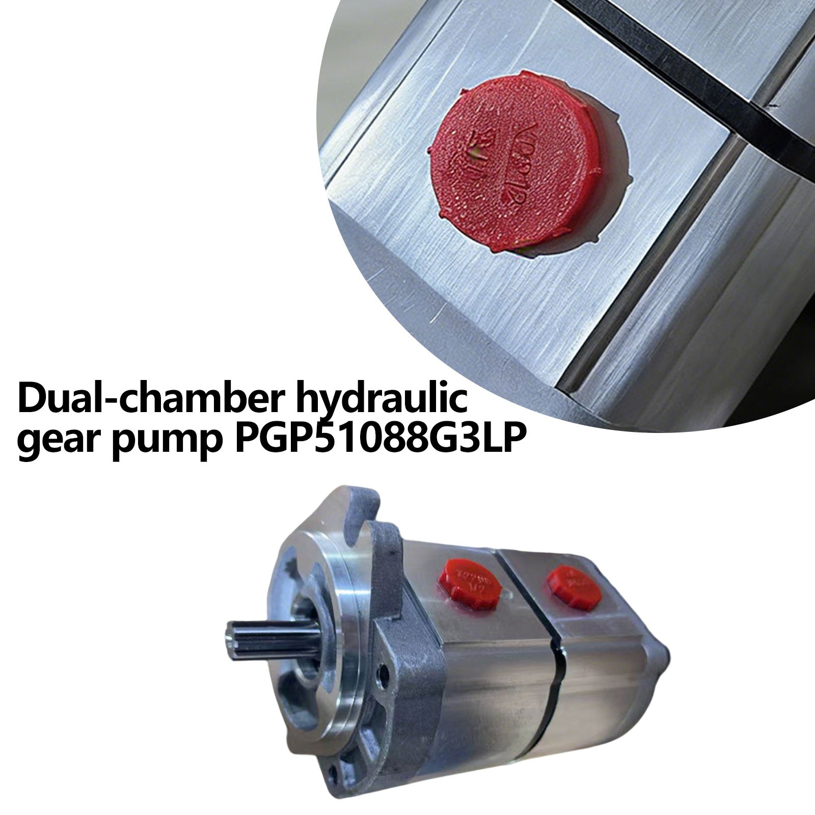 New PGP51088G3LP Two-Section Hydraulic Gear Pump for AGT Skid Steer Loader KTT23